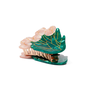 Hair clip in the shape of a bouquet of pink tulips - side view.